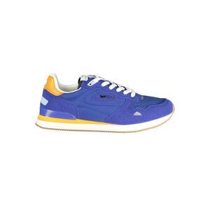 Gas Blue Polyurethane Men Men's Sneaker